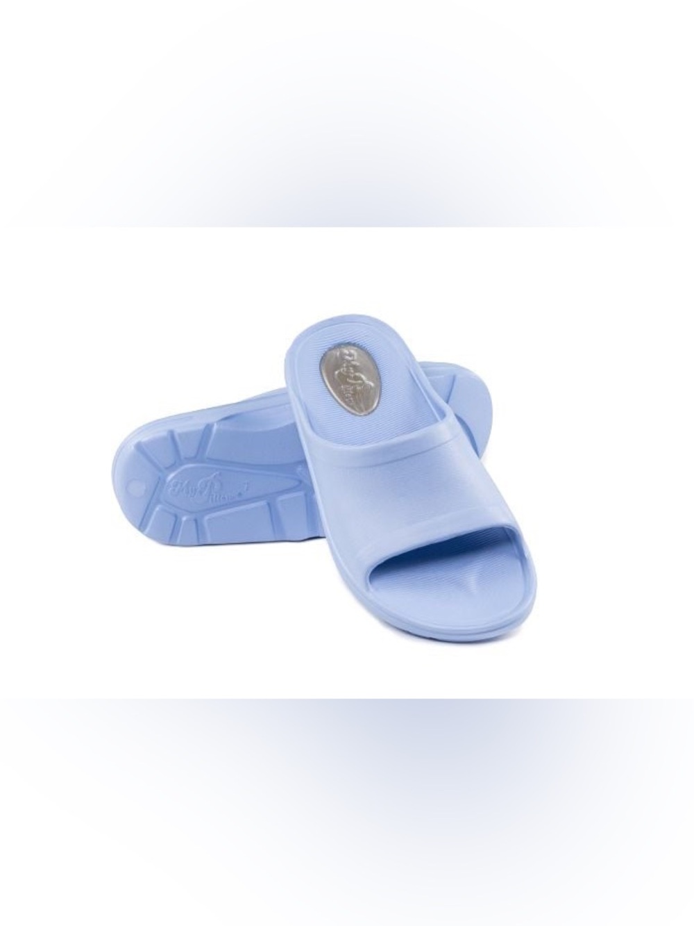 My Pillow Slide Sandals Light Blue Size 8